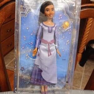 Disney Princess Doll with Purple and White Dress